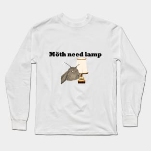 Möth And Lamp Long Sleeve T-Shirt